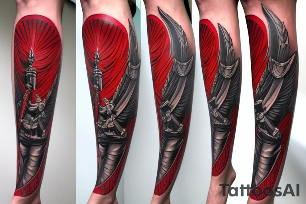 Praetorian Guard leg tattoo tattoo idea