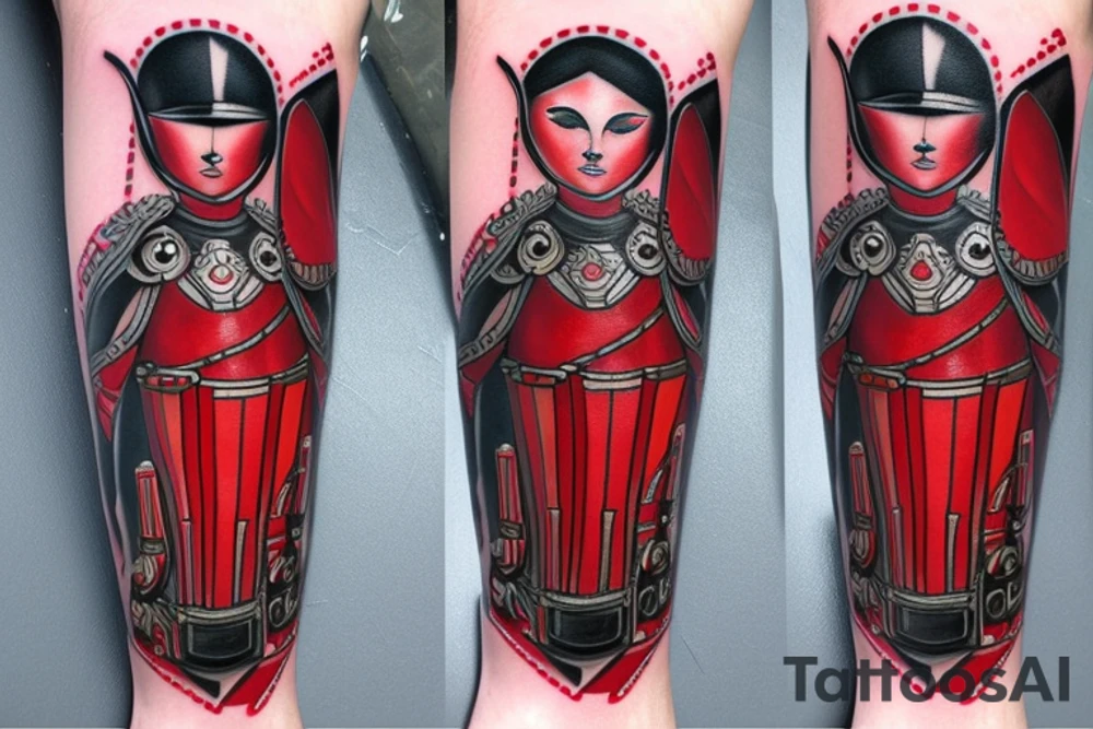 Praetorian Guard leg tattoo tattoo idea