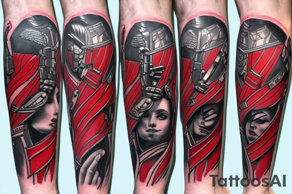 Praetorian Guard leg tattoo tattoo idea