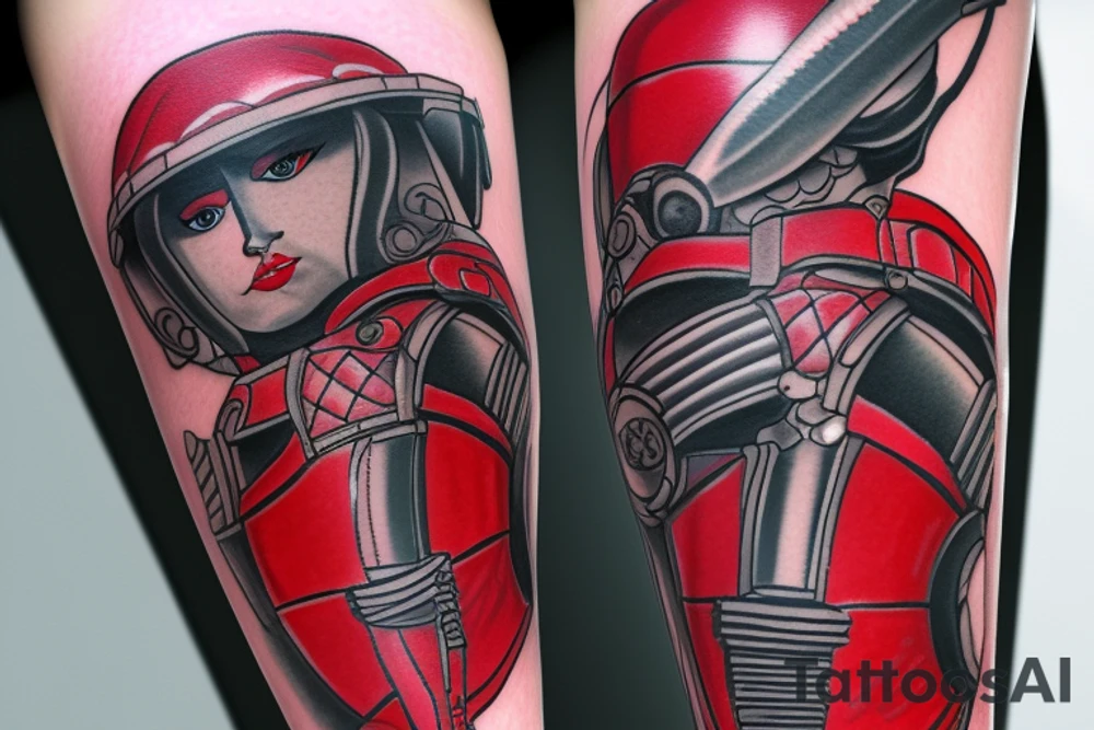 Praetorian Guard leg tattoo tattoo idea
