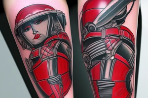 Praetorian Guard leg tattoo tattoo idea