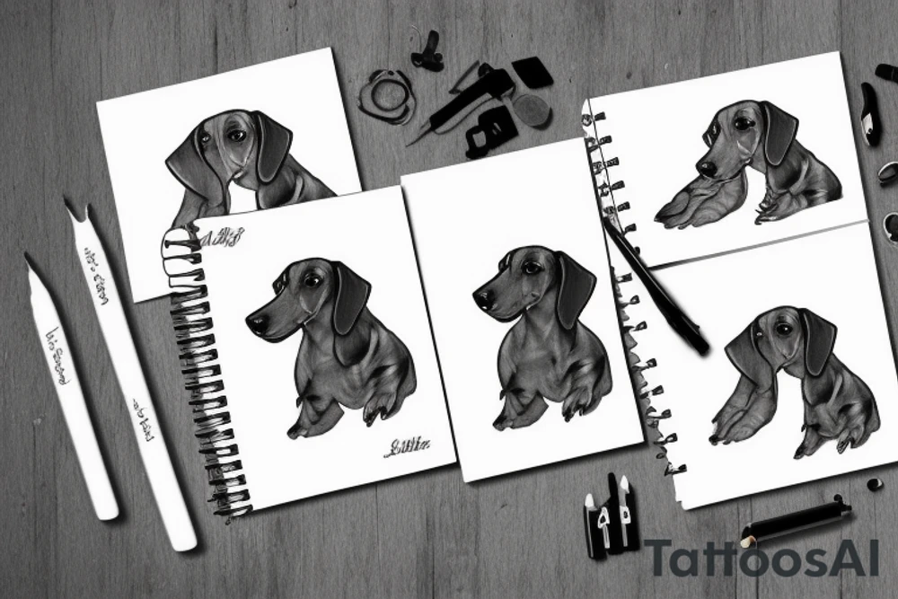 dachshund tattoo idea