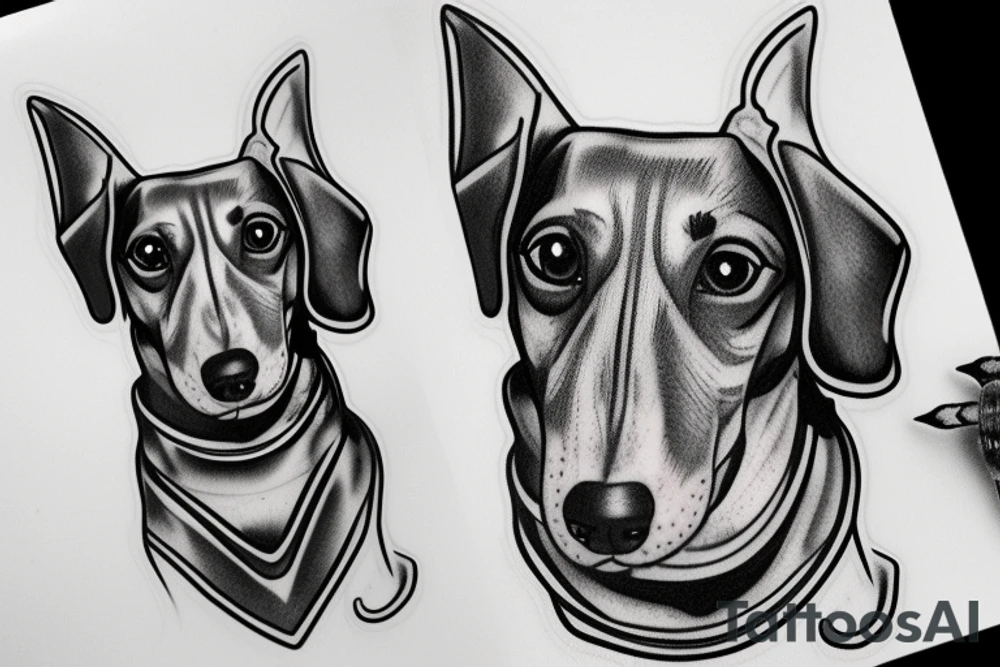 dachshund tattoo idea
