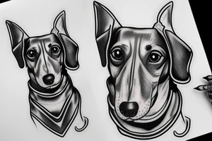 dachshund tattoo idea