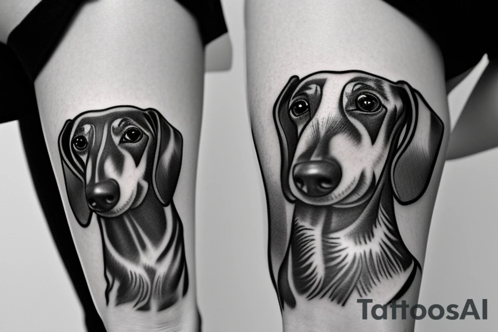dachshund tattoo idea