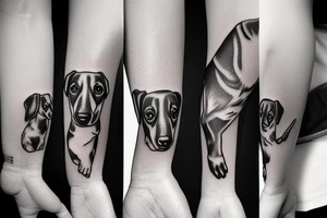 dachshund tattoo idea