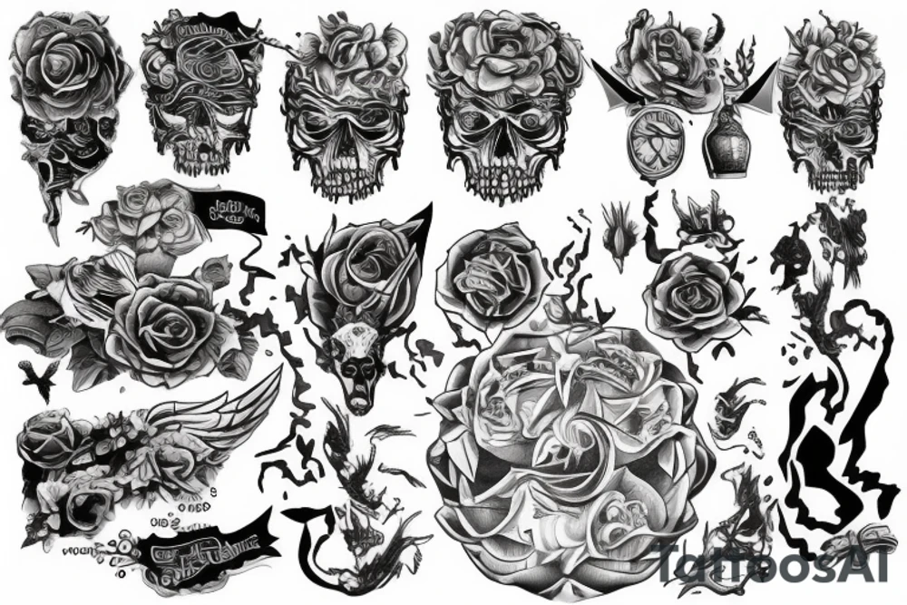 strong, perserverance, symbols tattoo idea