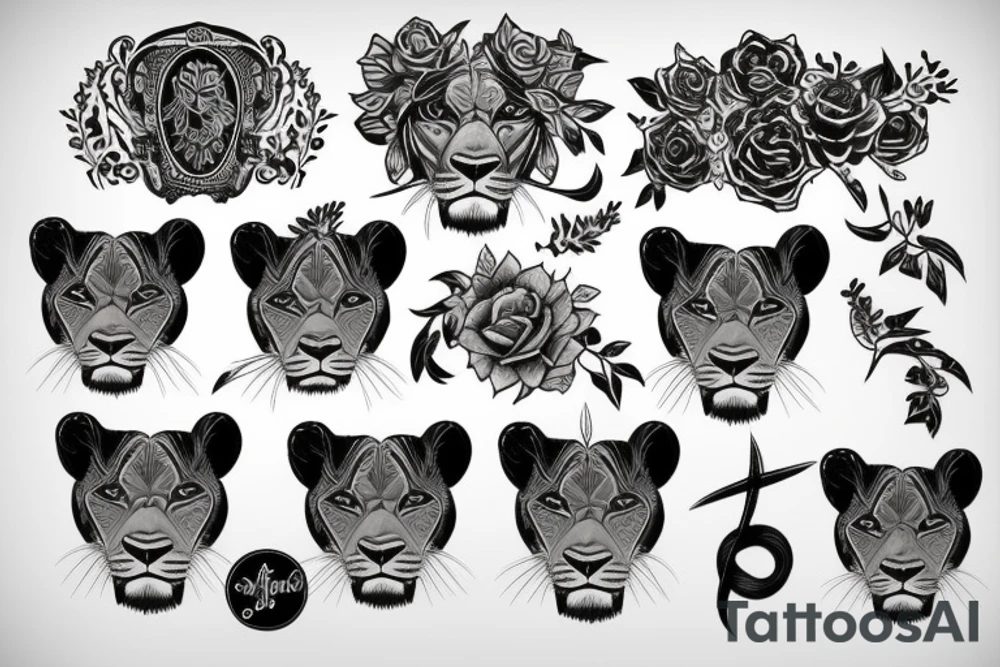 lioness tattoo idea