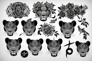 lioness tattoo idea