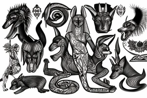 Anubis tattoo idea