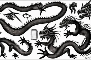 Dragon realism tattoo idea