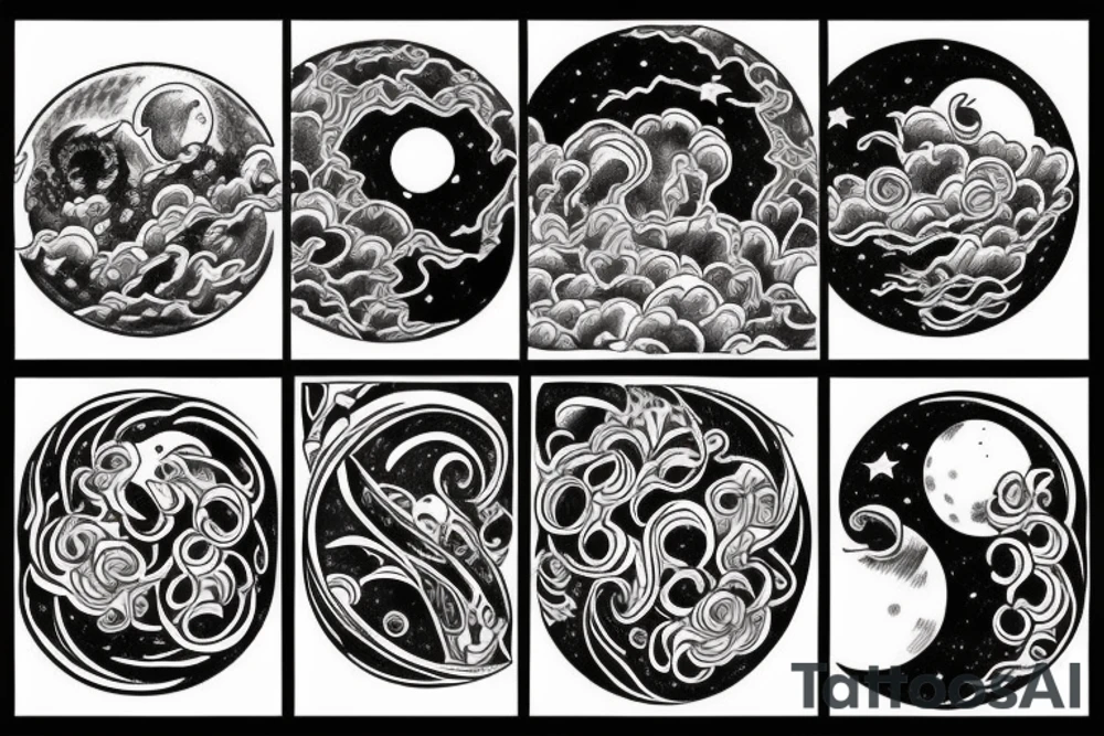 “and when you think you have nothing left, rises the moon”
picture of a moon tattoo idea