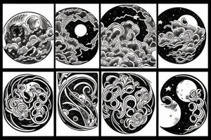 “and when you think you have nothing left, rises the moon”
picture of a moon tattoo idea