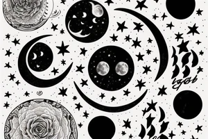 “and when you think you have nothing left, rises the moon”
picture of a moon tattoo idea