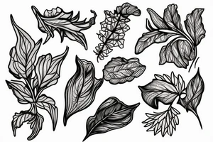 Squash blossom vine tattoo idea