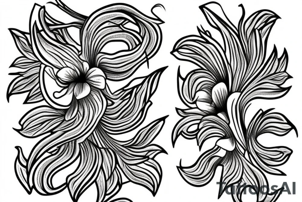 Zucchini blossom tattoo idea