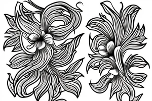 Zucchini blossom tattoo idea