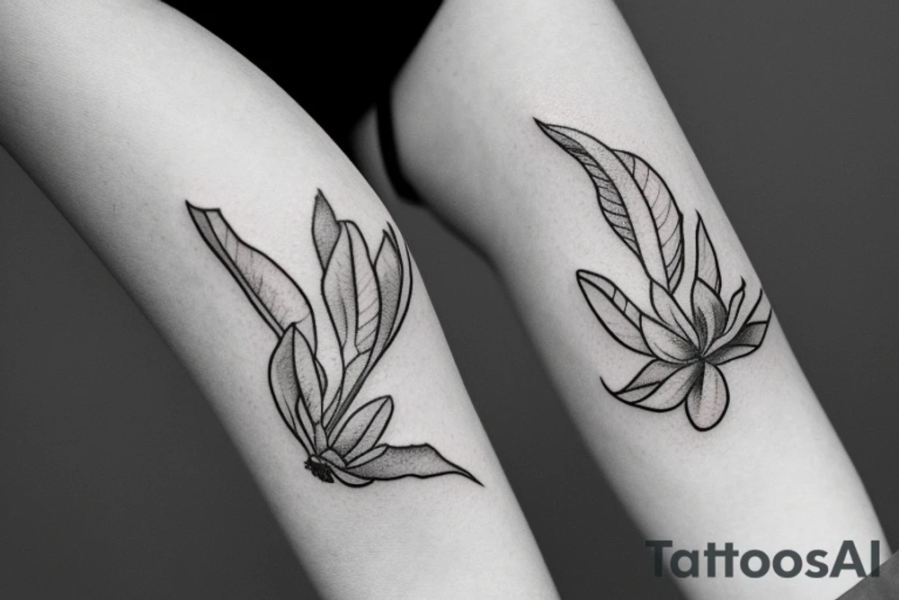 Zucchini flower tattoo idea