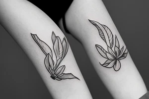Zucchini flower tattoo idea
