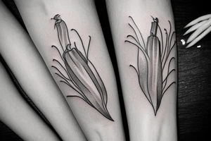 Zucchini flower tattoo idea