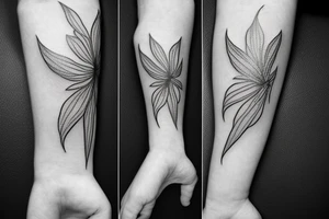 Zucchini flower tattoo idea