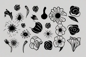Squash flower tattoo idea