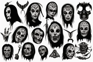 Classic horror movies tattoo idea