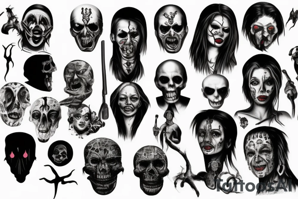 Classic horror movies tattoo idea