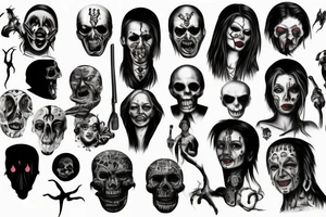 Classic horror movies tattoo idea
