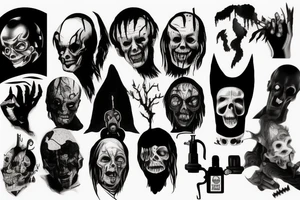 Classic horror movies tattoo idea