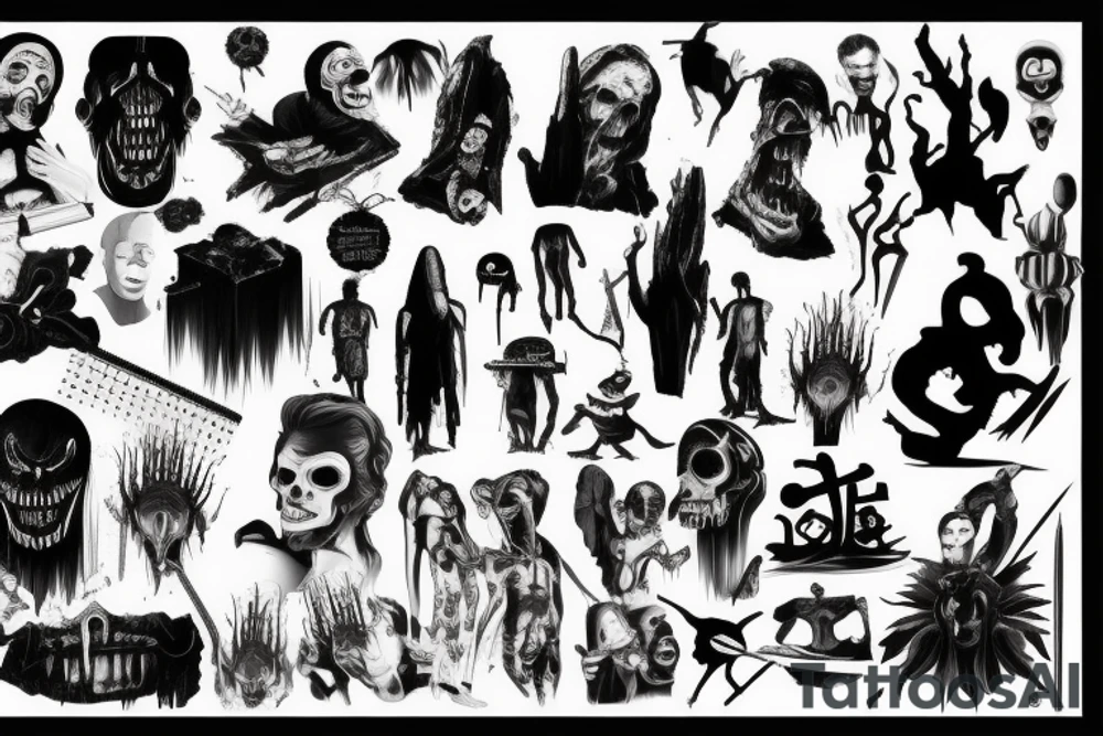 Classic horror movies tattoo idea