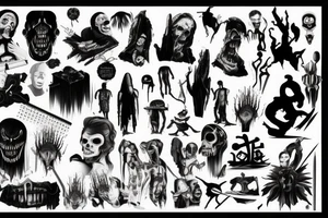 Classic horror movies tattoo idea