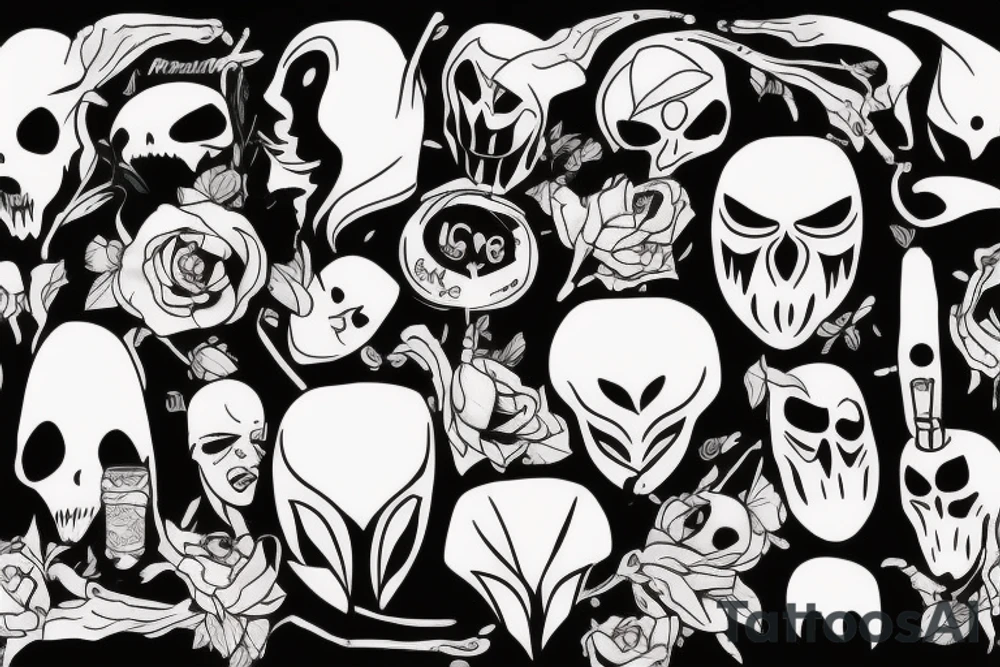 Ghostface tattoo idea