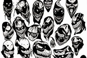Ghostface Scream tattoo idea