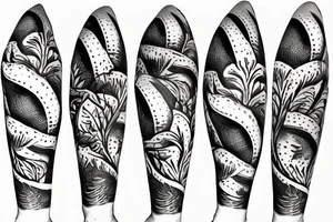 Zucchini plant tattoo idea