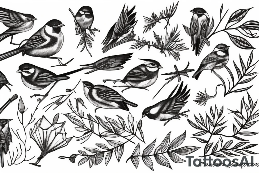 Sparrow tattoo idea