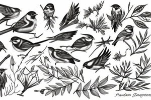 Sparrow tattoo idea