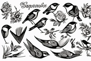Sparrow tattoo idea