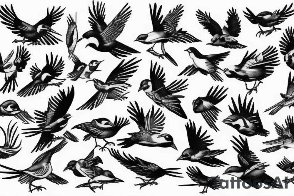Flying Sparrow tattoo idea