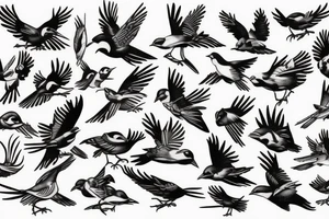 Flying Sparrow tattoo idea