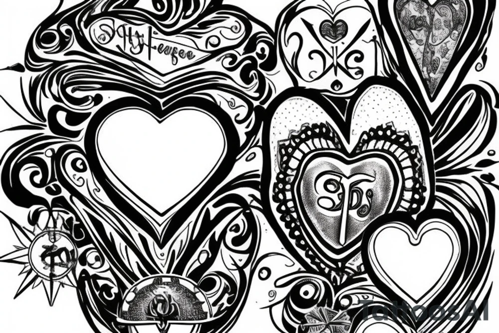 coeur sacrée de marie tattoo idea