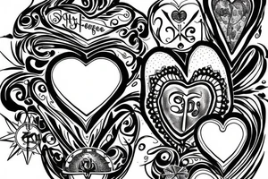 coeur sacrée de marie tattoo idea