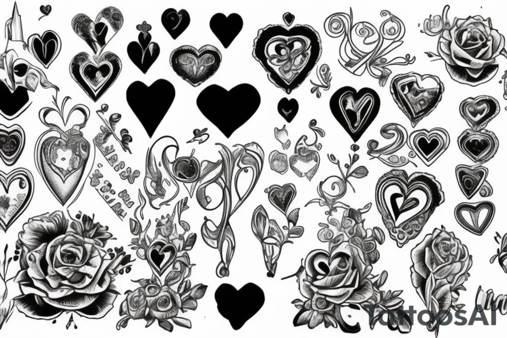 coeur sacrée de marie tattoo idea