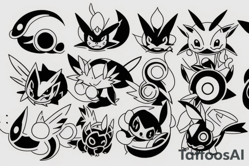 pokemon evoli cute tattoo idea