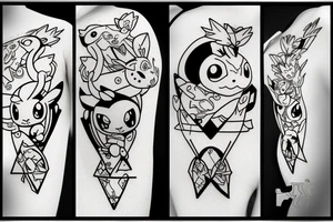 pokemon evoli cute tattoo idea