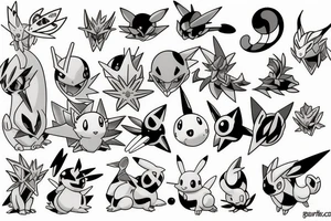 pokemon evoli tattoo idea