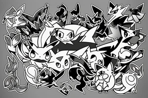 pokemon evoli tattoo idea