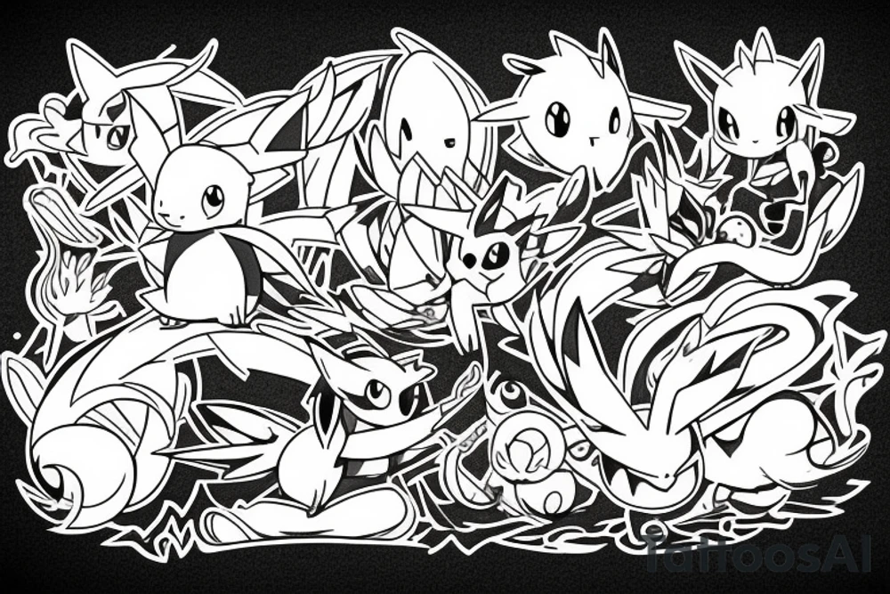 pokemon evoli tattoo idea