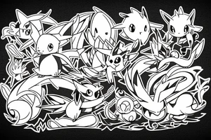 pokemon evoli tattoo idea