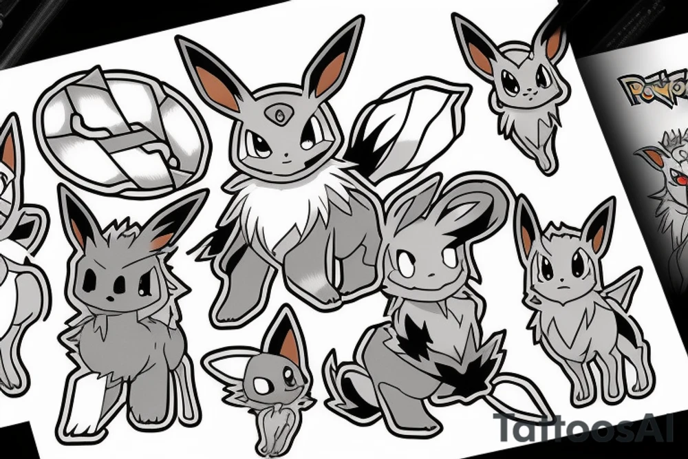 eevee pokemon tattoo idea